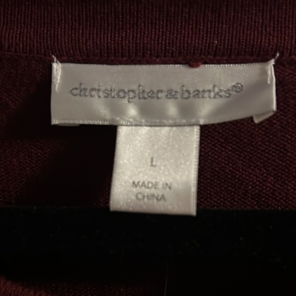 👚2/$15, 3/$18, 4/$20👚 NWT Christopher and Banks Sweater - Picture 3 of 6